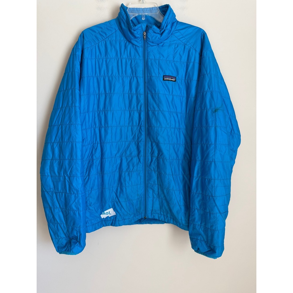 Vintage Patagonia Nano Puff Jacket Mens XL Blue Quilted PrimaLoft Insulated